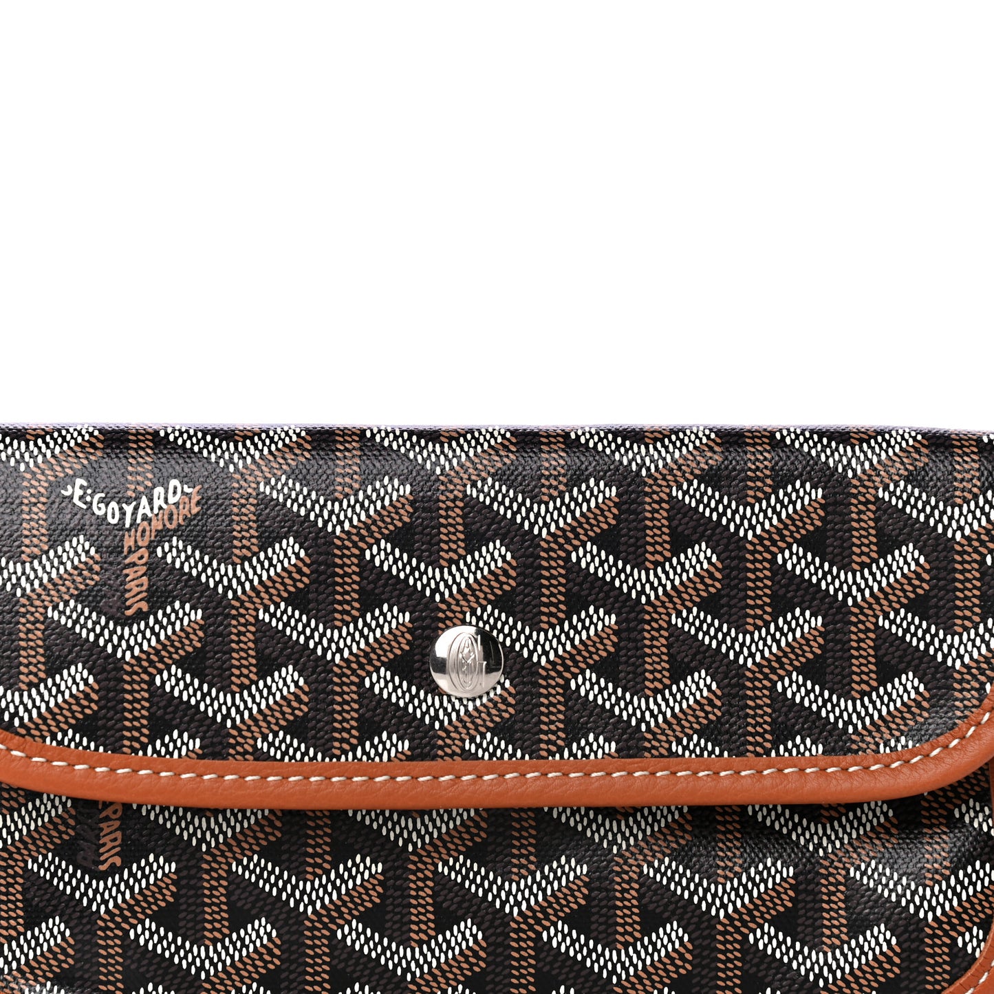 Goyardine Pouch Black Gold