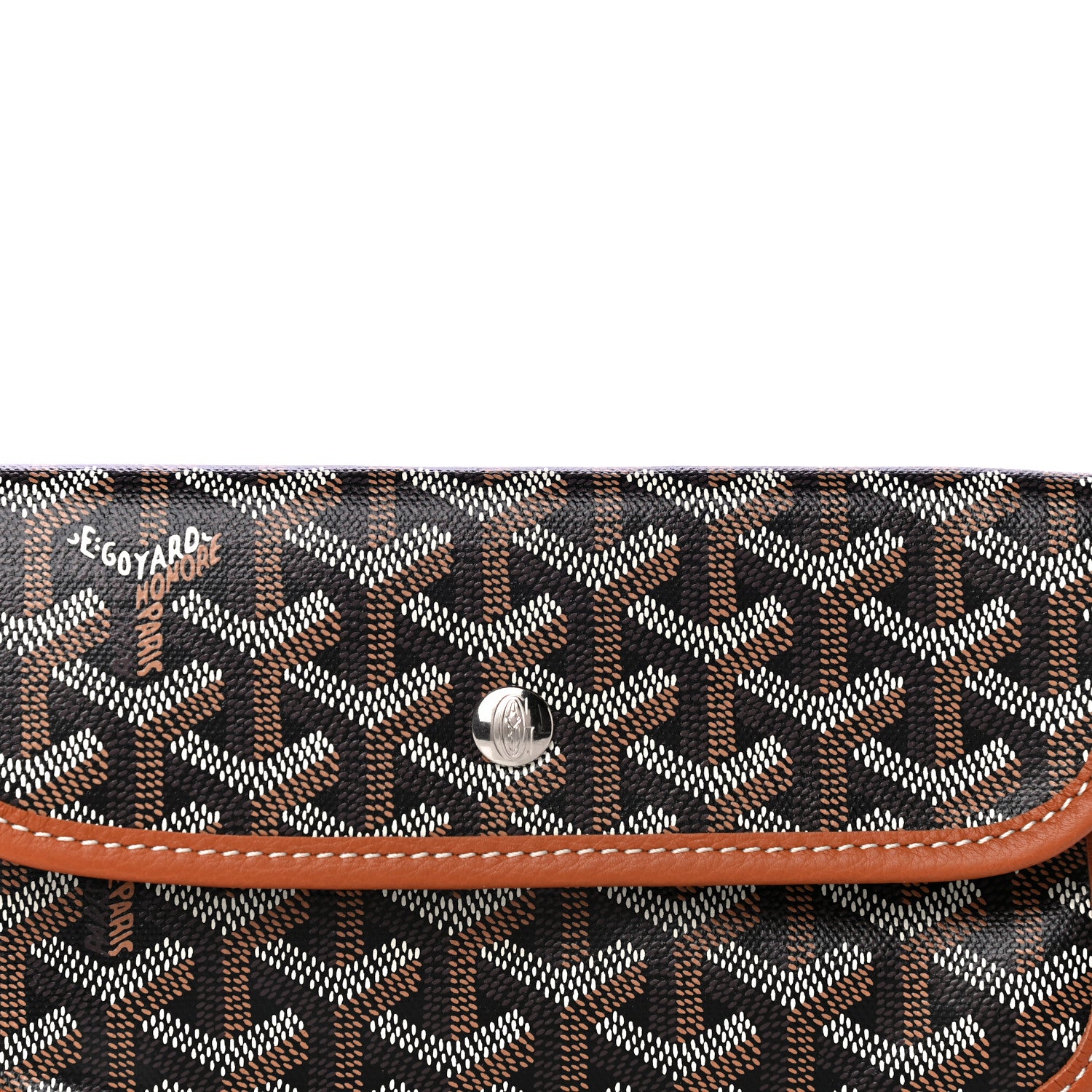 Goyard Goyardine Pouch Black Gold 7 of 10