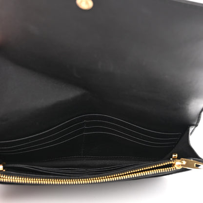 Balenciaga Veau Amp Plate Gold Chain Wallet Black 5 of 14