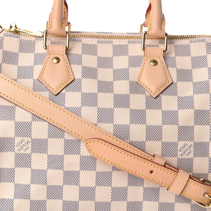Louis Vuitton Damier Azur Speedy Bandouliere 25 8 of 10