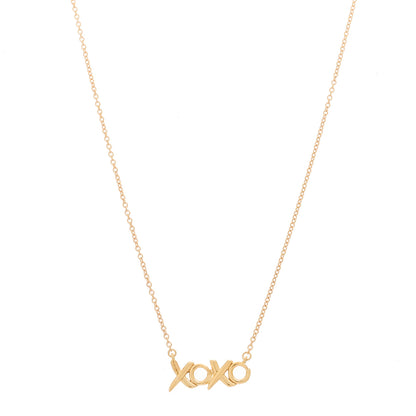 Tiffany 18K Rose Gold Paloma Picasso Small Love and Kisses Pendant Necklace 1 of 5