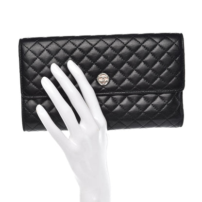 Chanel Lambskin Micro Quilted Tri-Fold Wallet Black 2 of 17