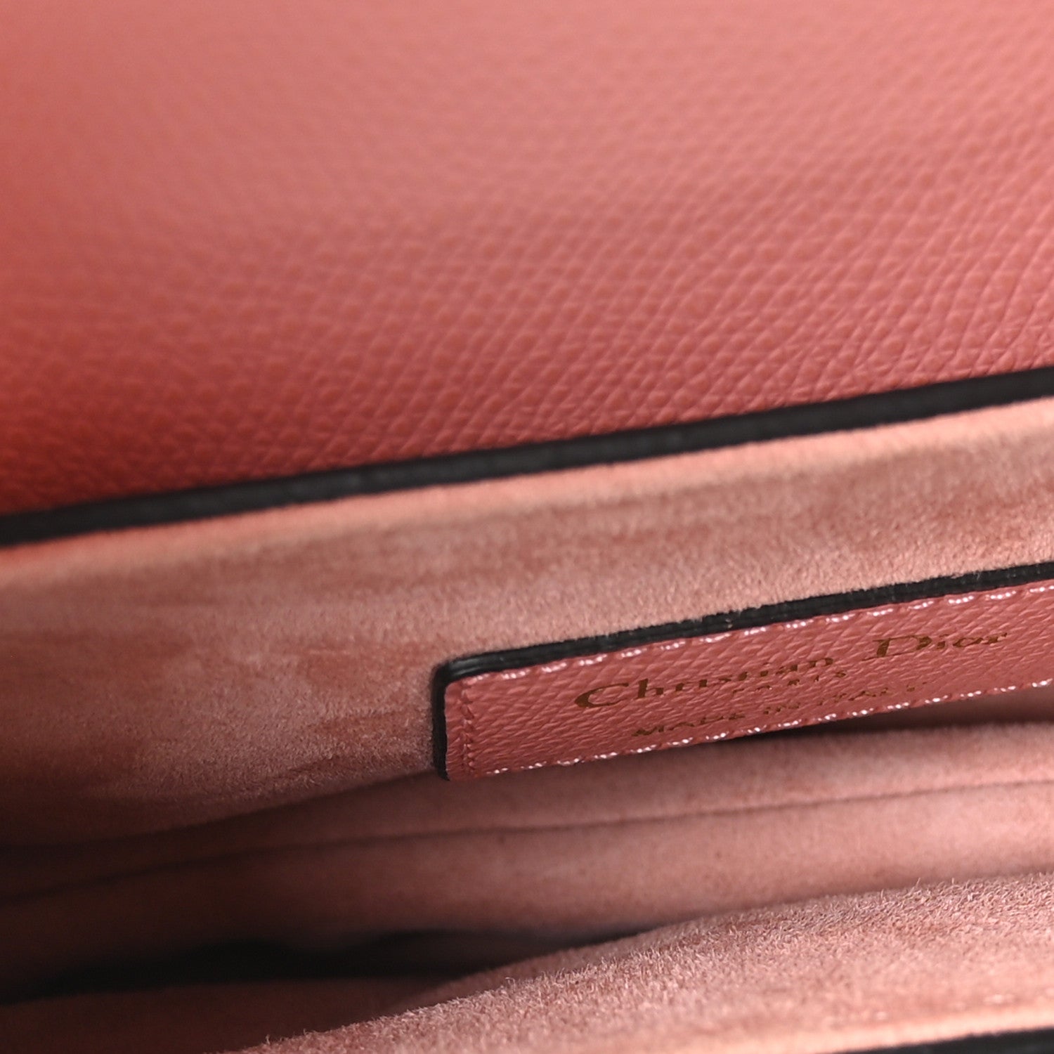 Christian Dior Grained Calfskin Mini Saddle Bag Pink 5 of 10