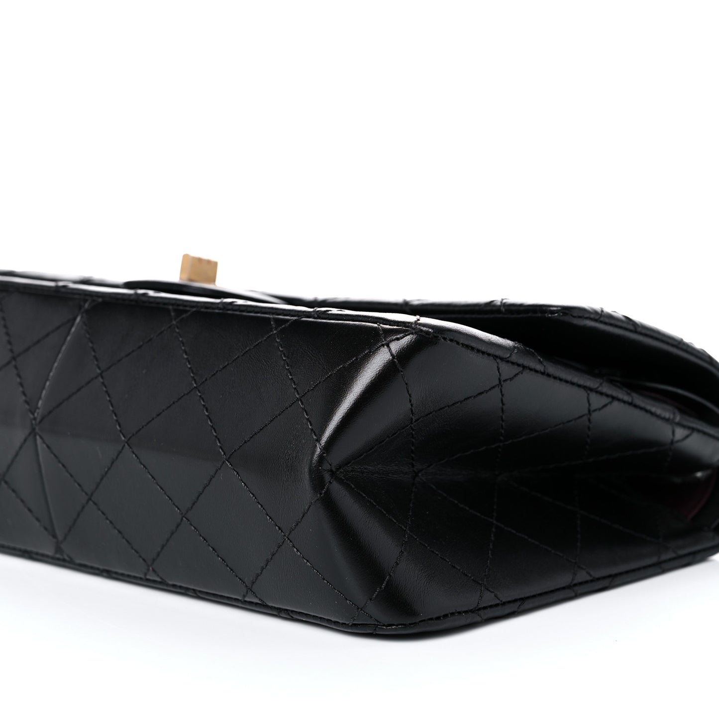 Aged Calfskin Quilted 2.55 Reissue 226 Flap Black