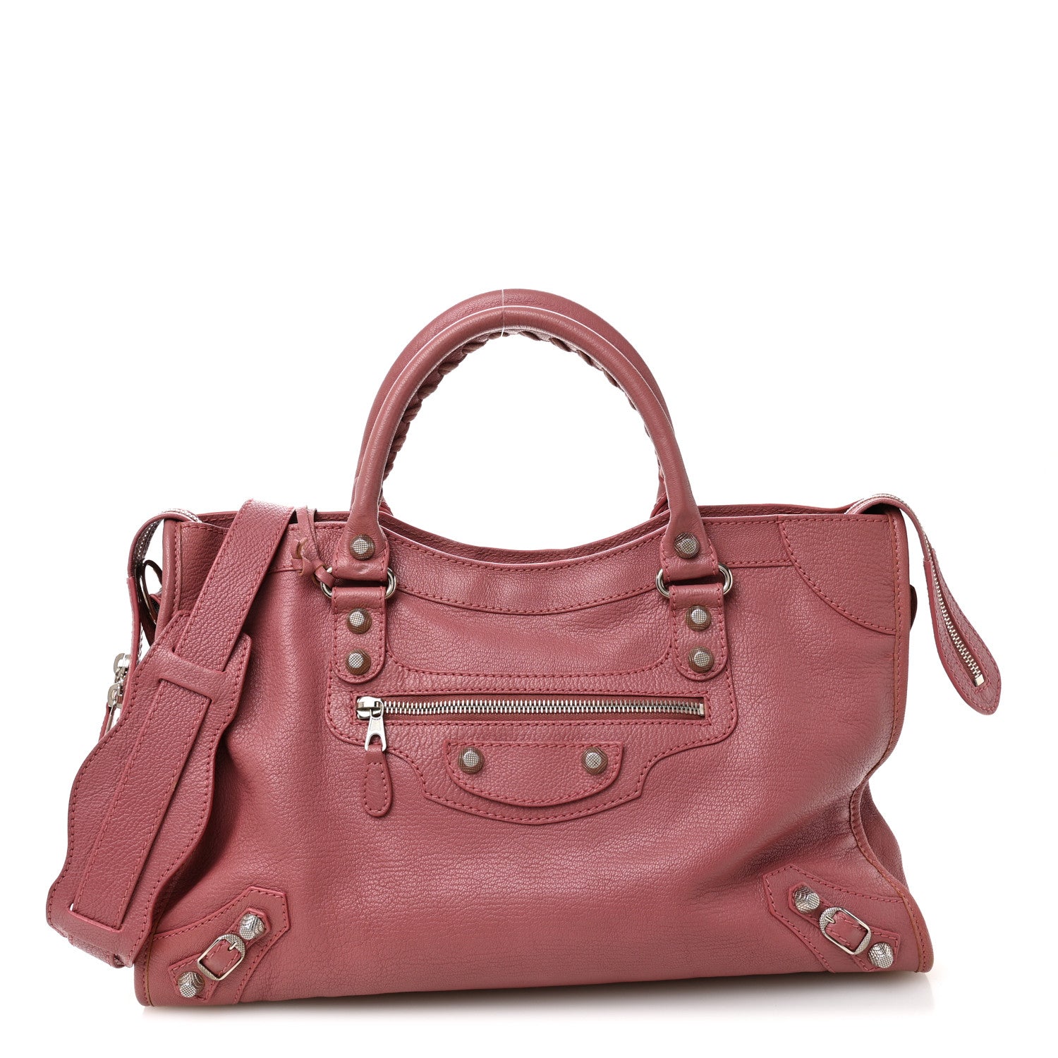 Balenciaga Agneau Giant 12 Silver Hardware City Rose Bruyere 1 of 14