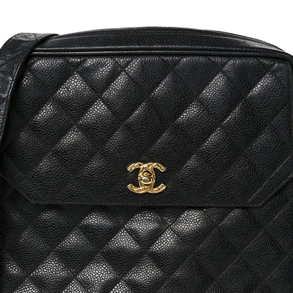 Chanel Caviar Quilted Flap Camera Case Black 9 of 11