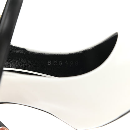 Louis Vuitton Calfskin Monogram Matchmake Strap Pumps 37 Black White 8 of 10