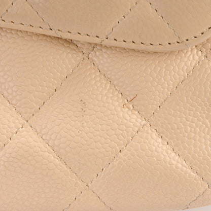 Chanel Caviar Quilted Jumbo Single Flap Beige 11 of 11