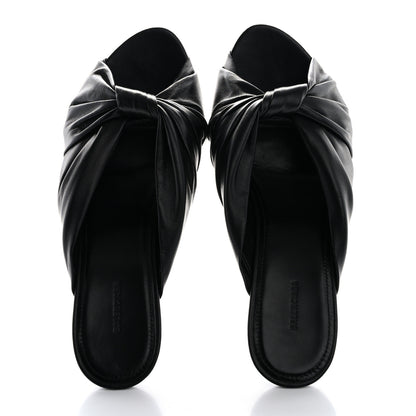 Balenciaga Smooth Nappa Drapy 80mm Sandals 38 Black 2 of 9