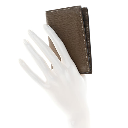 Hermes Epsom MC2 Euclide Card Holder Case Etoupe 2 of 12