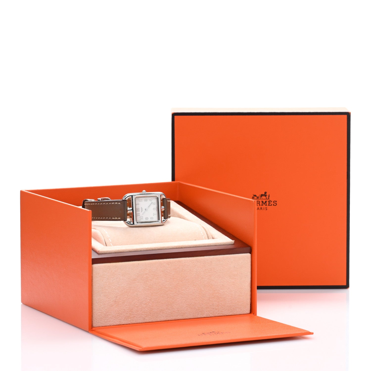 Hermes Stainless Steel Swift 23mm Cape Cod Quartz Watch Etoupe 5 of 5