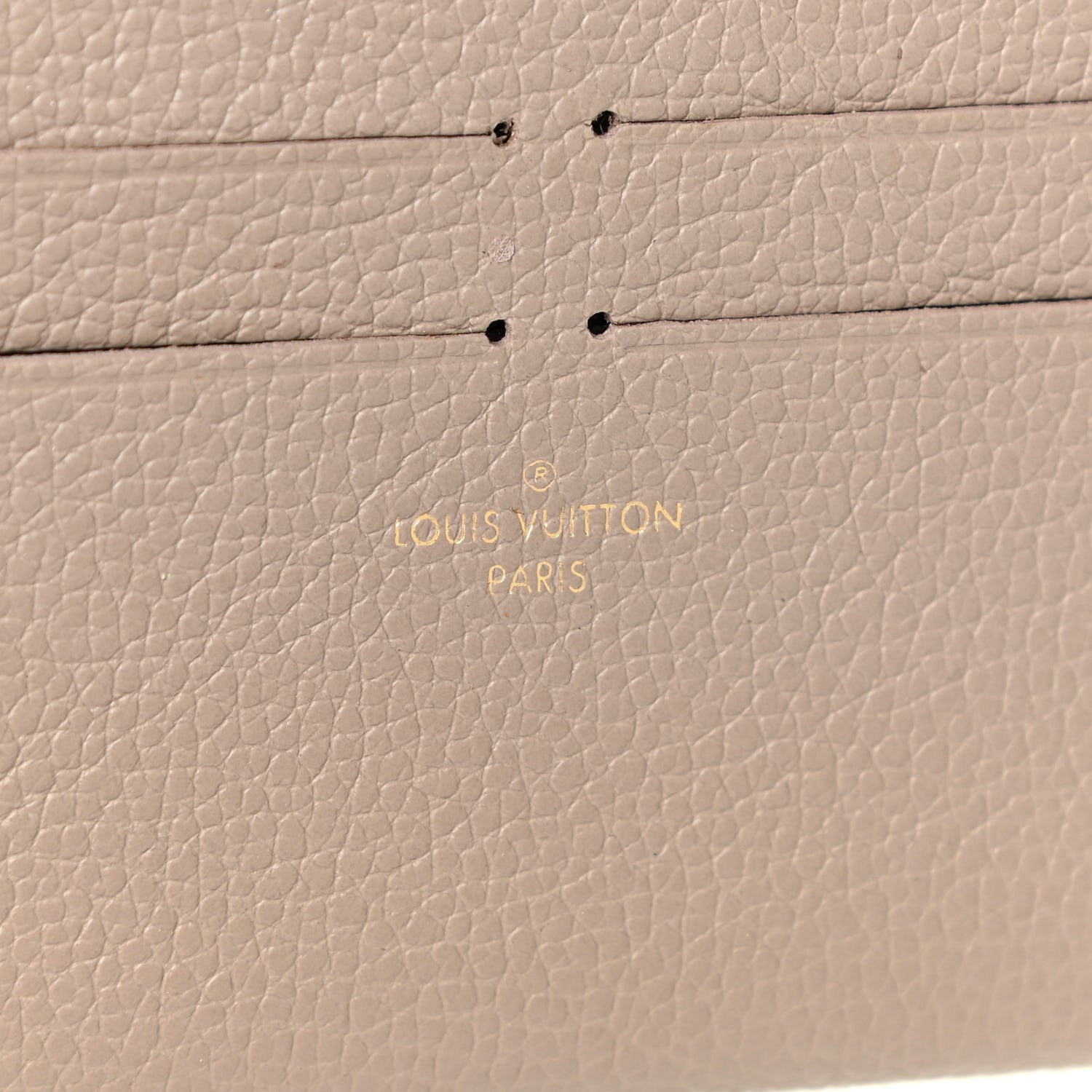 Louis Vuitton Calfskin Felicie Chain Wallet Card Holder Insert Tourterelle 6 of 8