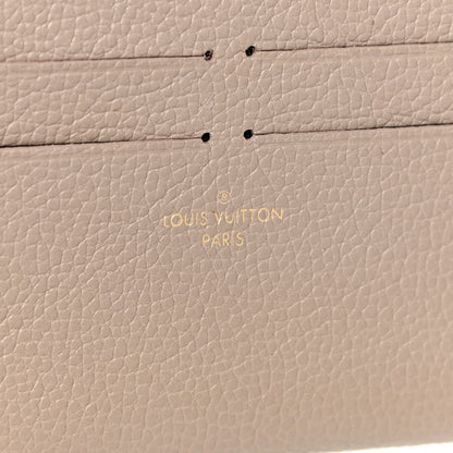 Louis Vuitton Calfskin Felicie Chain Wallet Card Holder Insert Tourterelle 6 of 8