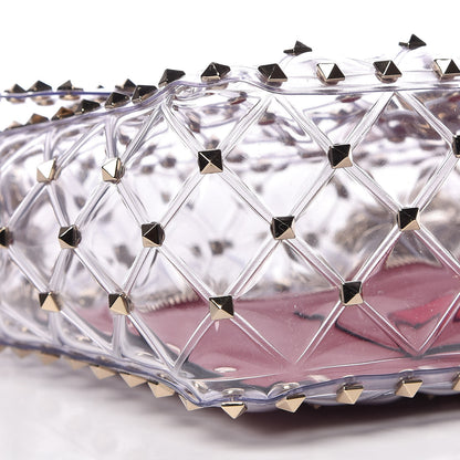 Valentino Garavani PVC Medium Rockstud Spike Shoulder Bag 7 of 8