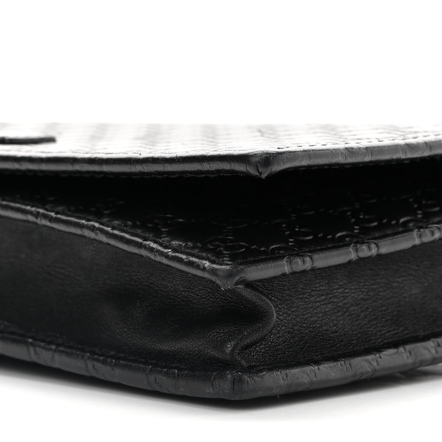 Microguccissima Crossbody Wallet Black