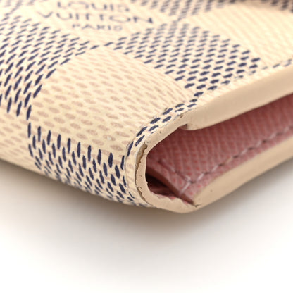 Louis Vuitton Damier Azur Victorine Wallet Rose Ballerine 8 of 12