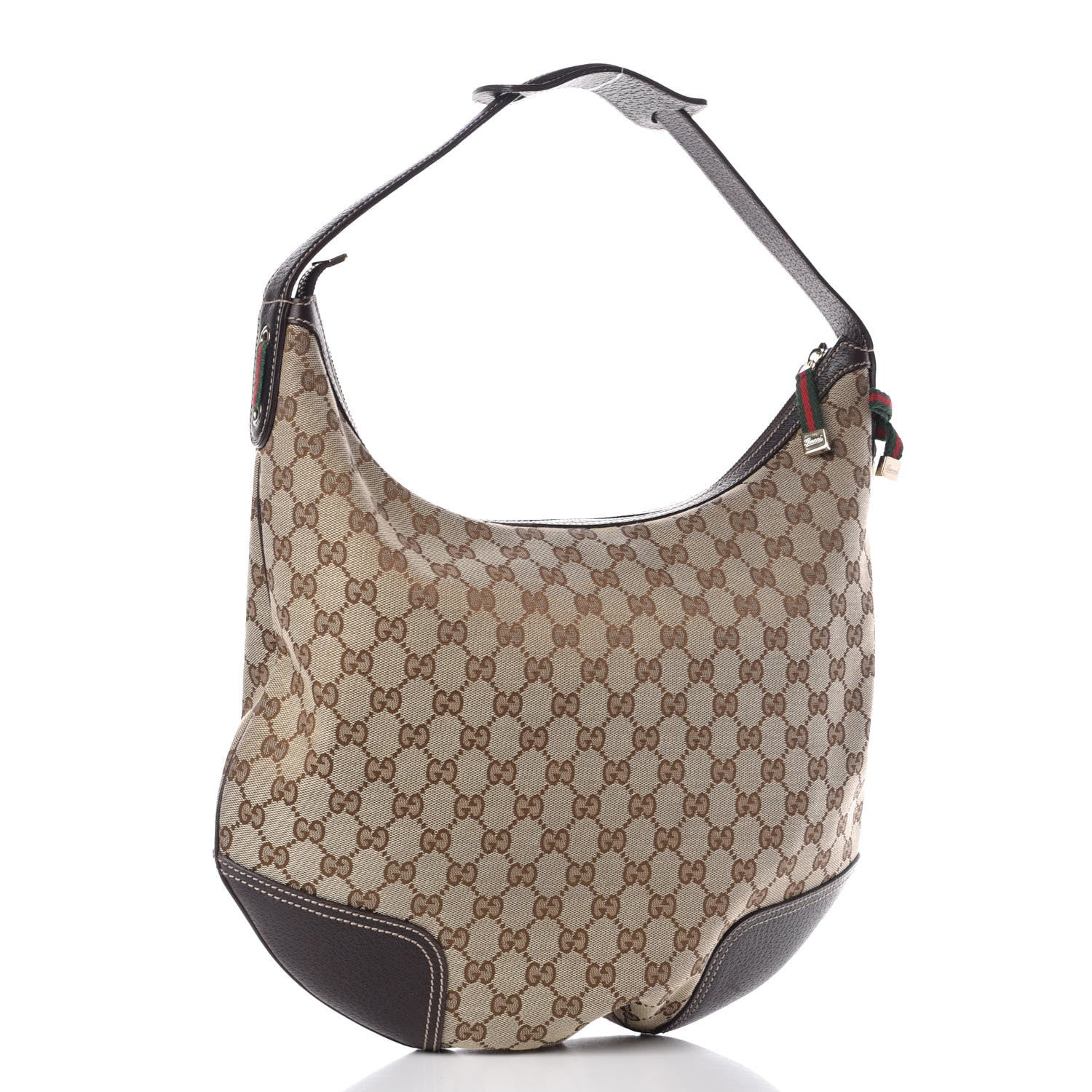 Gucci Monogram Large Princy Hobo Dark Brown 3 of 10