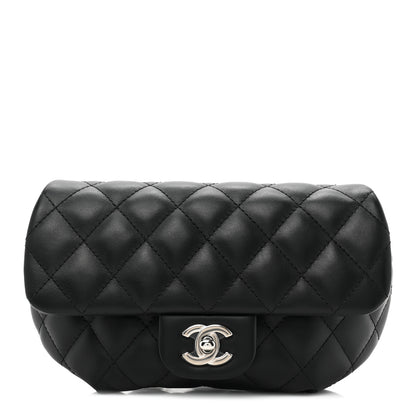 Chanel Calfskin Quilted CC Uniform Flap Belt Bag Black 1 of 9