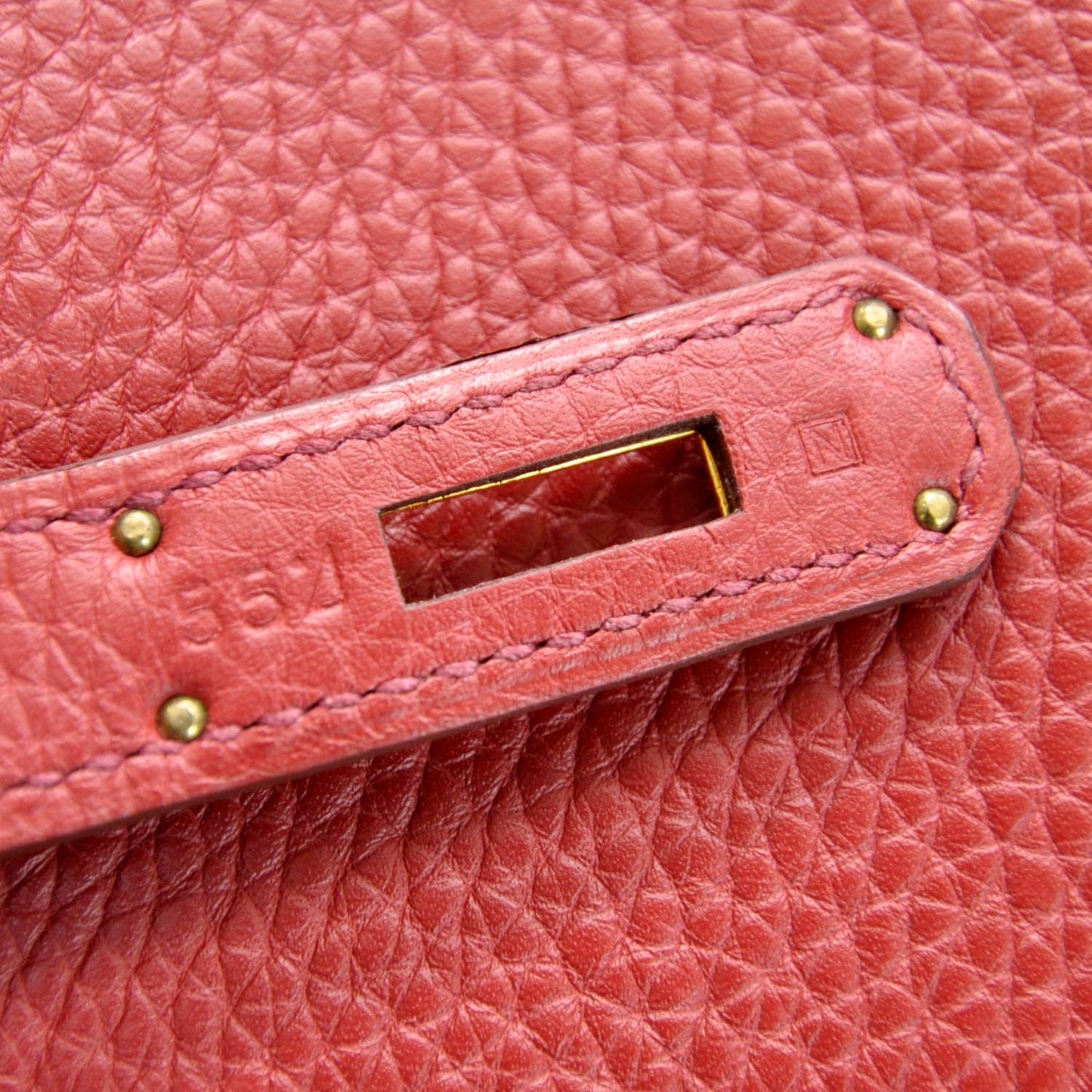 Taurillon Clemence Birkin 40 Rouge Garance