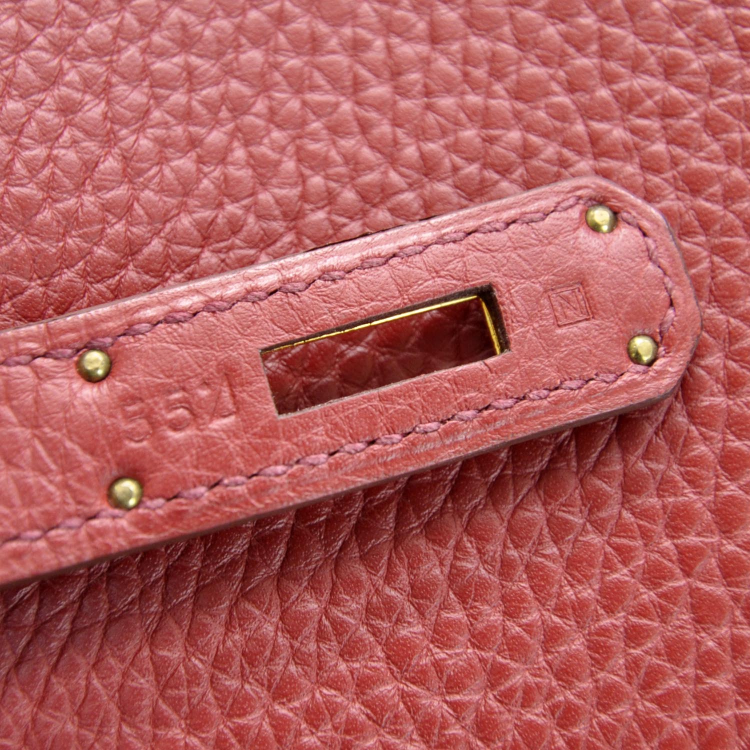 Hermes Taurillon Clemence Birkin 40 Rouge Garance 11 of 12