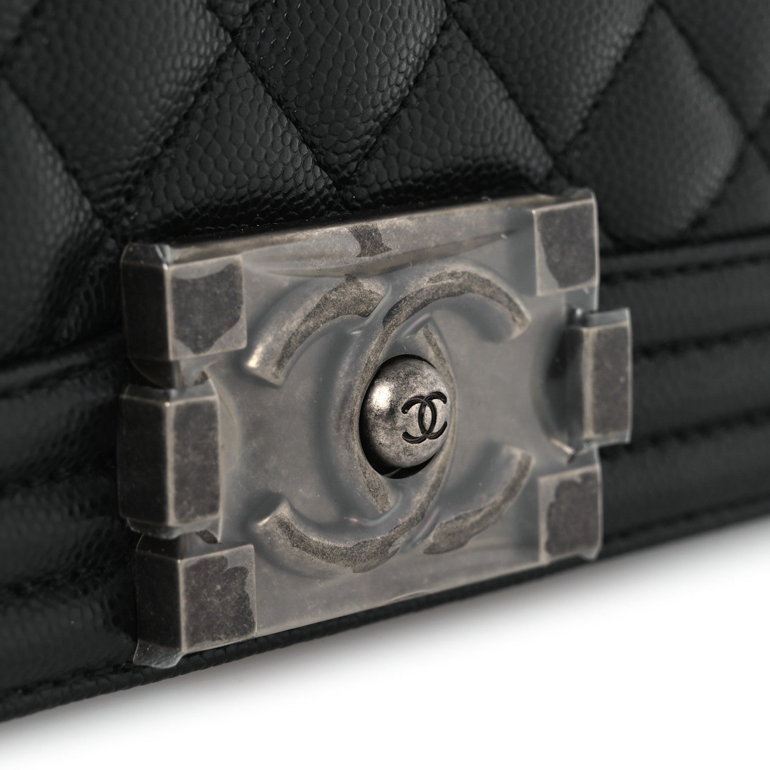 Chanel Caviar Quilted New Medium Boy Flap Black 11 of 12
