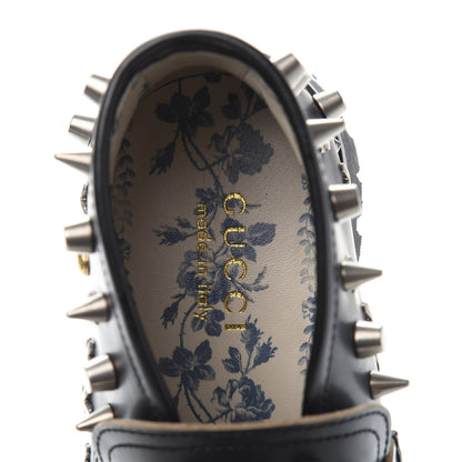 Gucci Cordovan Lux Studded Mens Harald Horsebit Ankle Boots 6 Black 7 of 9