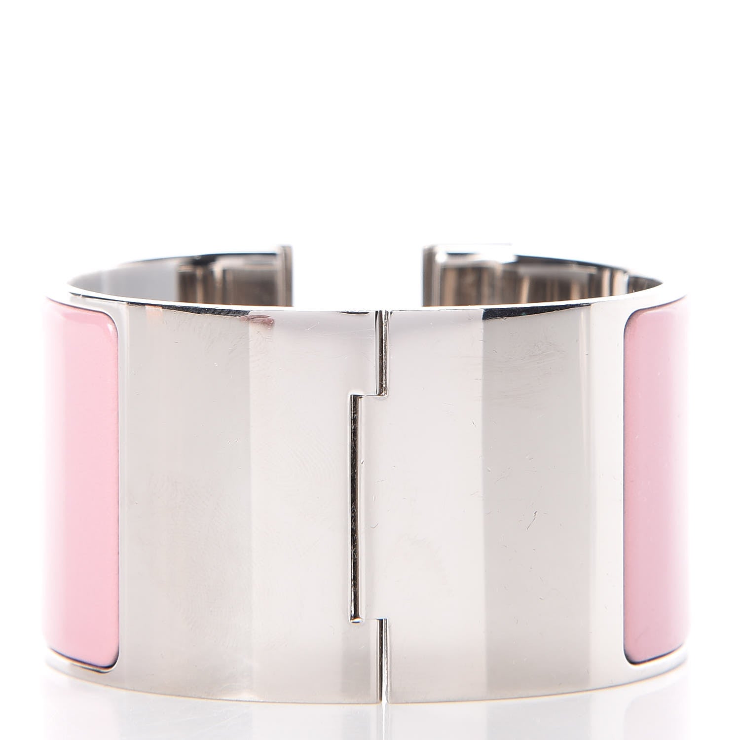 Hermes Enamel Extra Wide Clic Clac H Bracelet PM Rose Nacarat 3 of 5