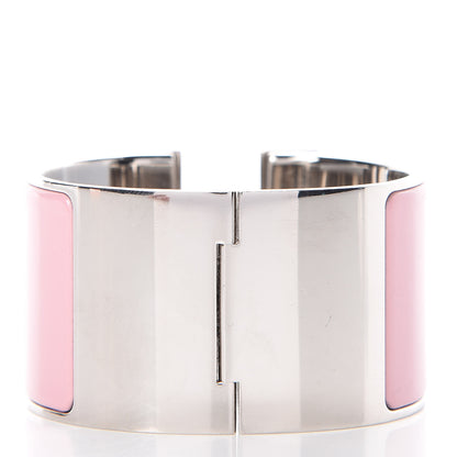 Hermes Enamel Extra Wide Clic Clac H Bracelet PM Rose Nacarat 3 of 5