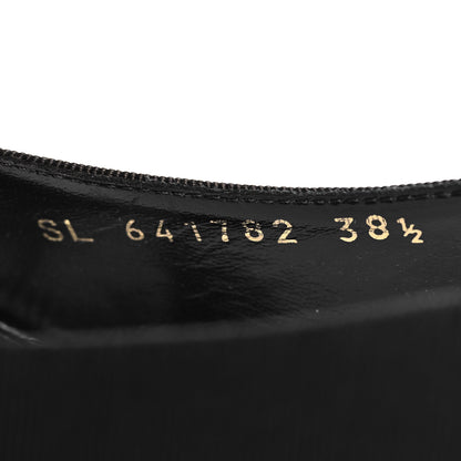 Saint Laurent Grosgrain Anais 95 Bow Sligback Pumps 38.5 Black 6 of 8