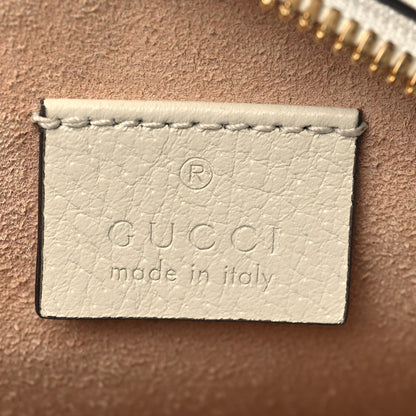 Gucci Textured Calfskin Web Mini Ophidia Round Shoulder Bag Mystic White 6 of 10