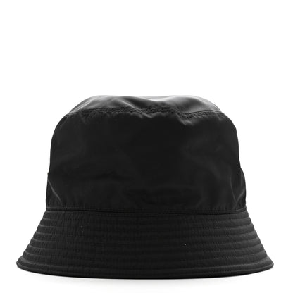 Prada Re-Nylon Metal Triangle Logo Mens Bucket Hat XL Black 4 of 9