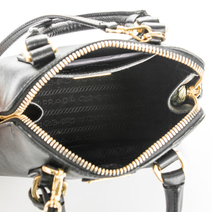 Prada Saffiano Lux Mini Promenade Tote Black 5 of 8