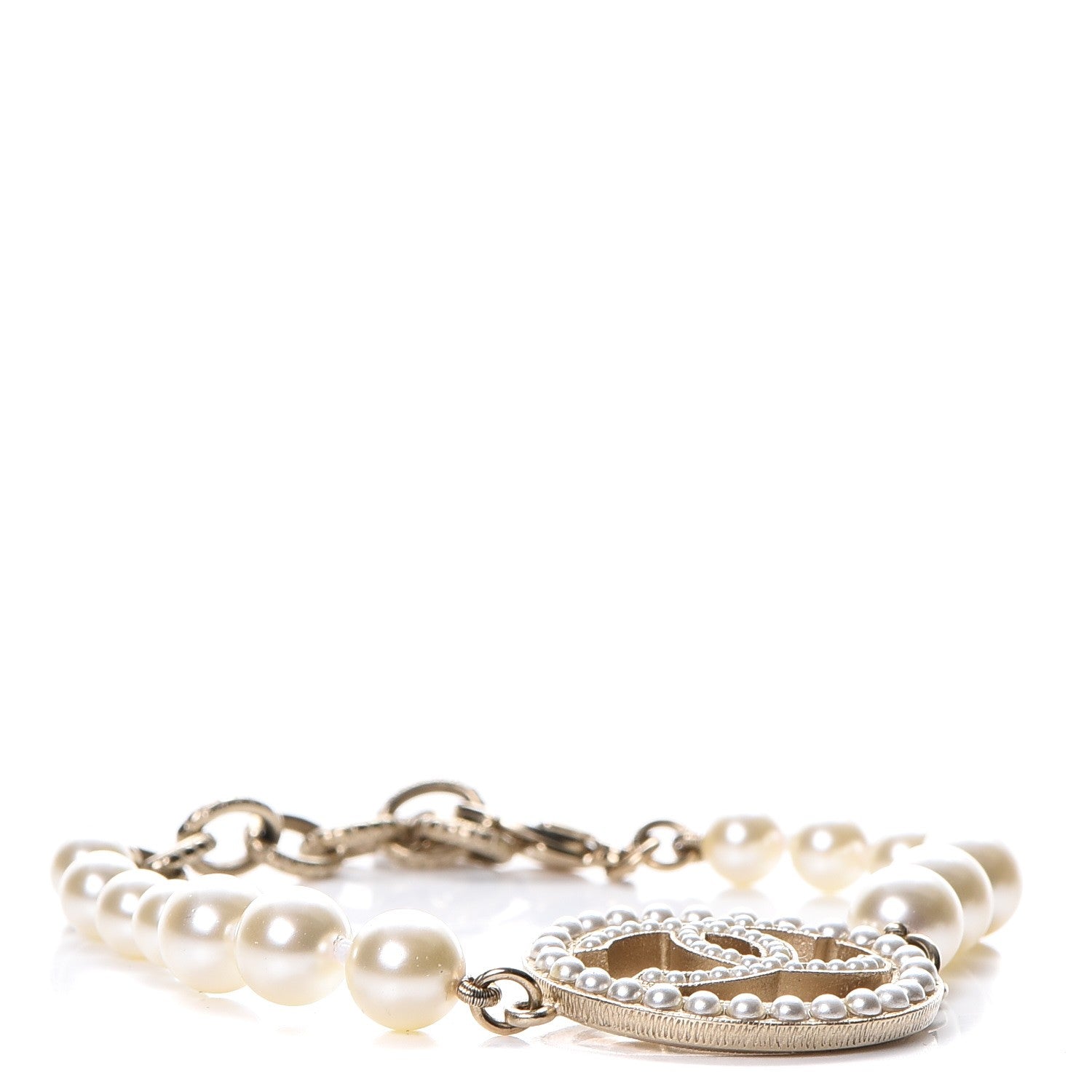 Chanel Pearl CC Bracelet Gold 3 of 6