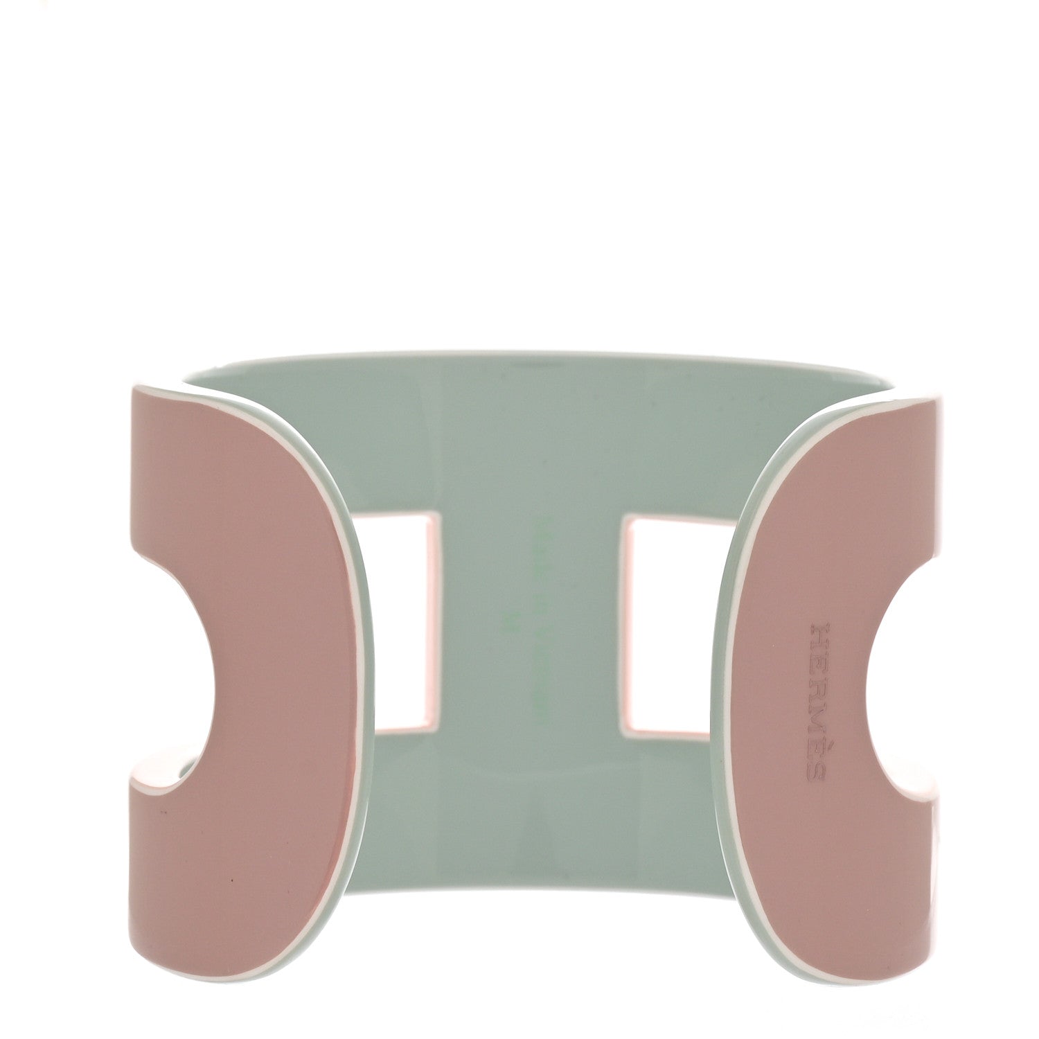 Hermes Lacquered Wood Ano Cuff PM 3 of 5