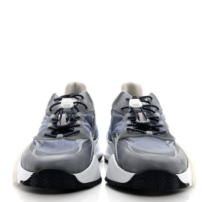 Fendi Fabric Calfskin Rubber Transparent Mens Fendi Flow Low Top Sneakers 9 Blue White 2 of 9