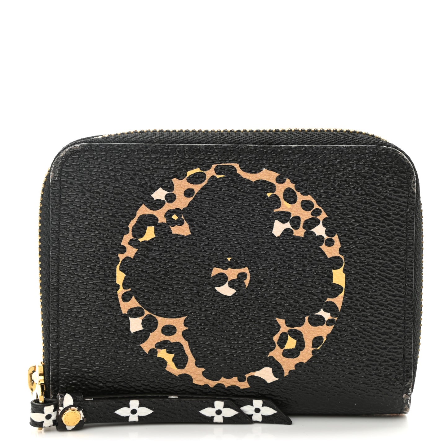 Monogram Giant Jungle Zippy Coin Purse Black