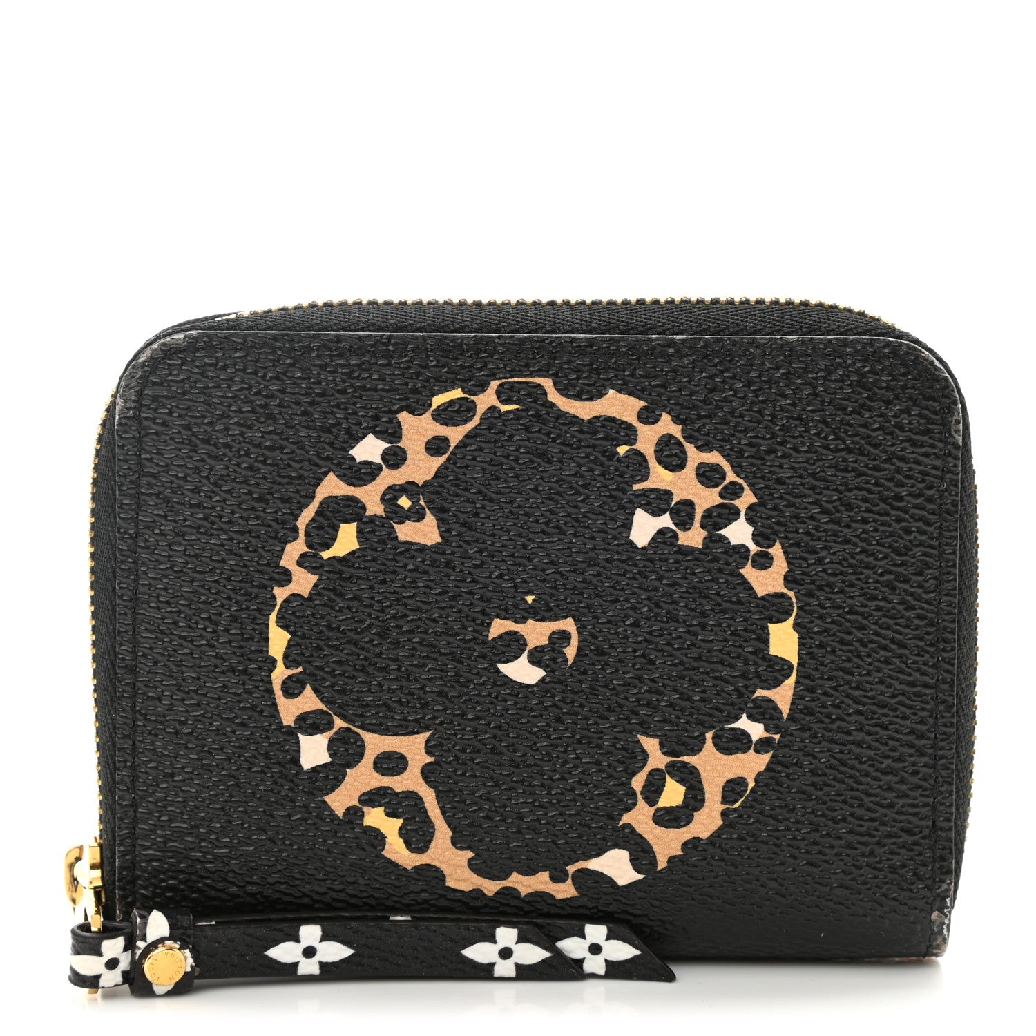 Louis Vuitton Monogram Giant Jungle Zippy Coin Purse Black 3 of 18