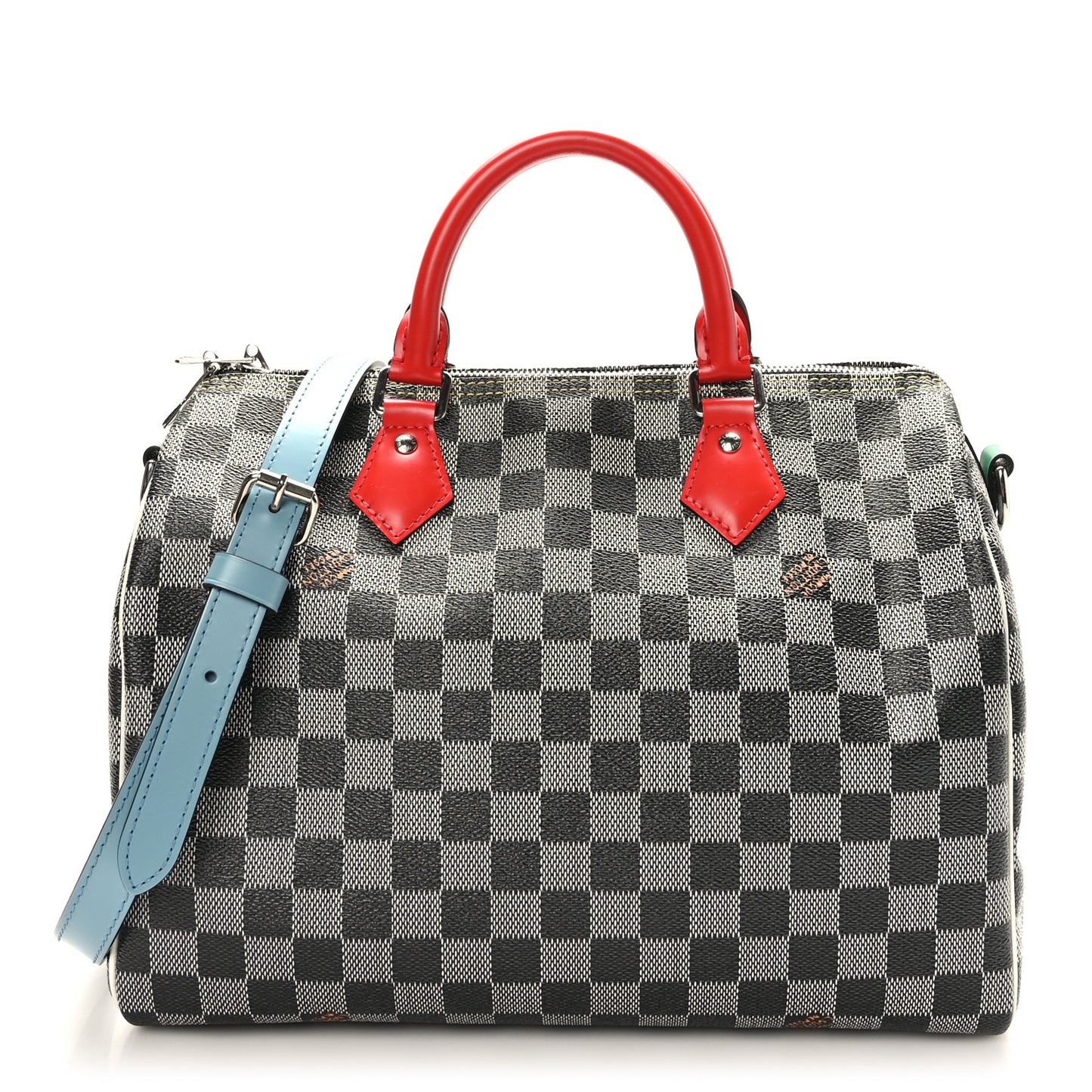 Damier Speedy Bandouliere 30 Black White