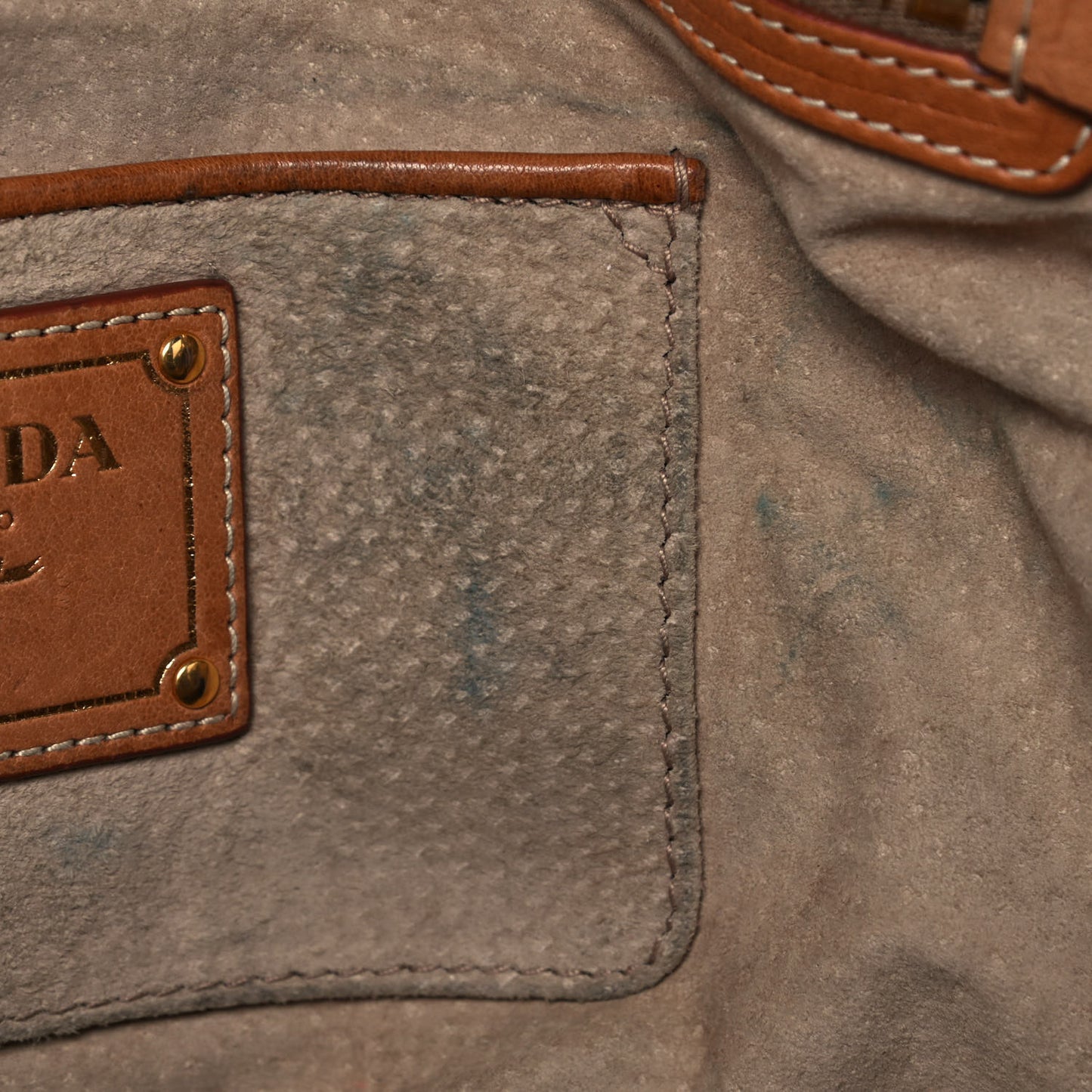 Tweed Medium Shoulder Bag Blue