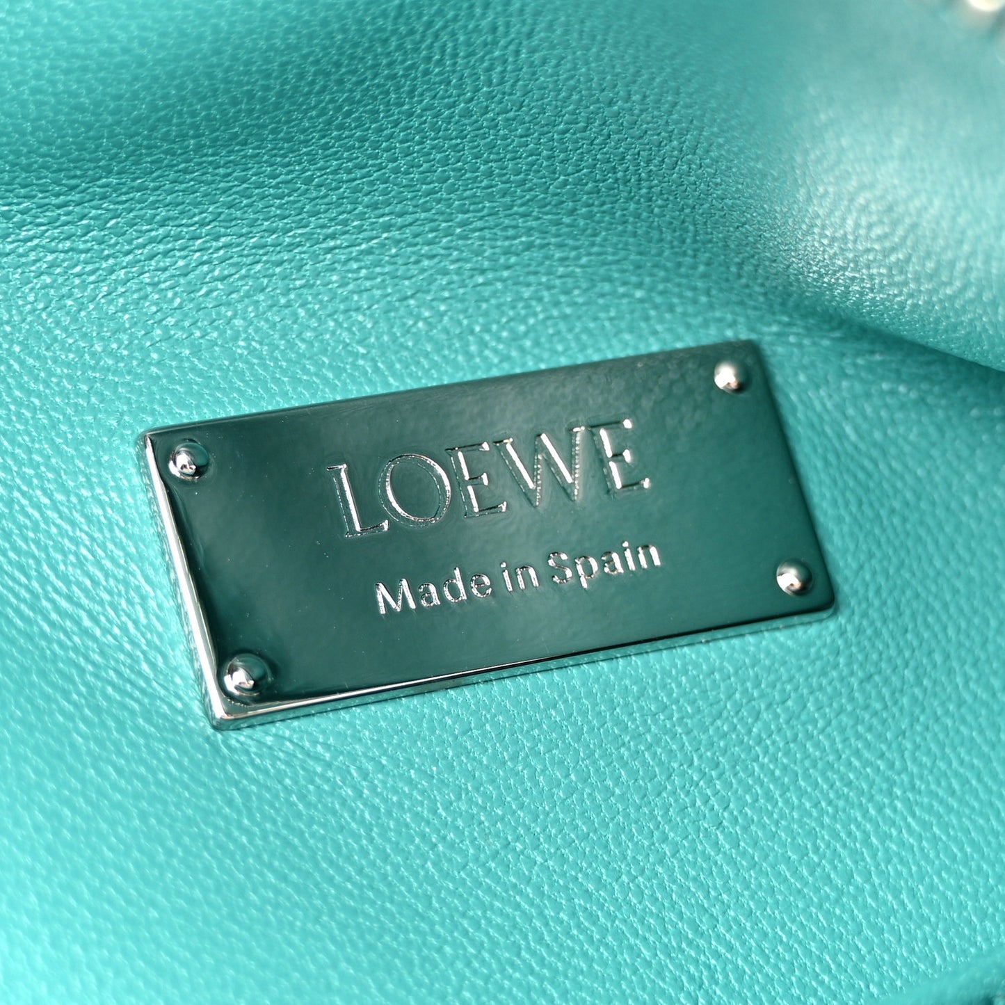 Nappa Lambskin Small Featherlight Puzzle Bag Aquamarine