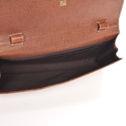 Gucci Monogram Bamboo Bar Clutch Brown 5 of 7