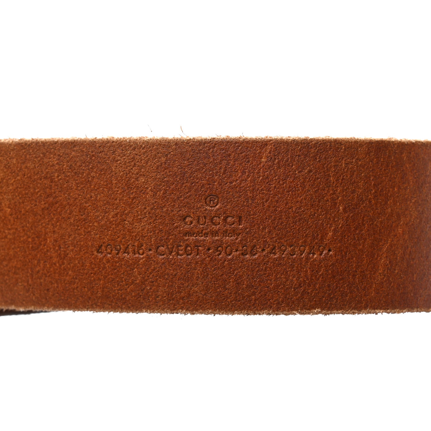 Gucci Faded Calfskin Double G 40mm Belt 90 36 Cuir 3 of 5
