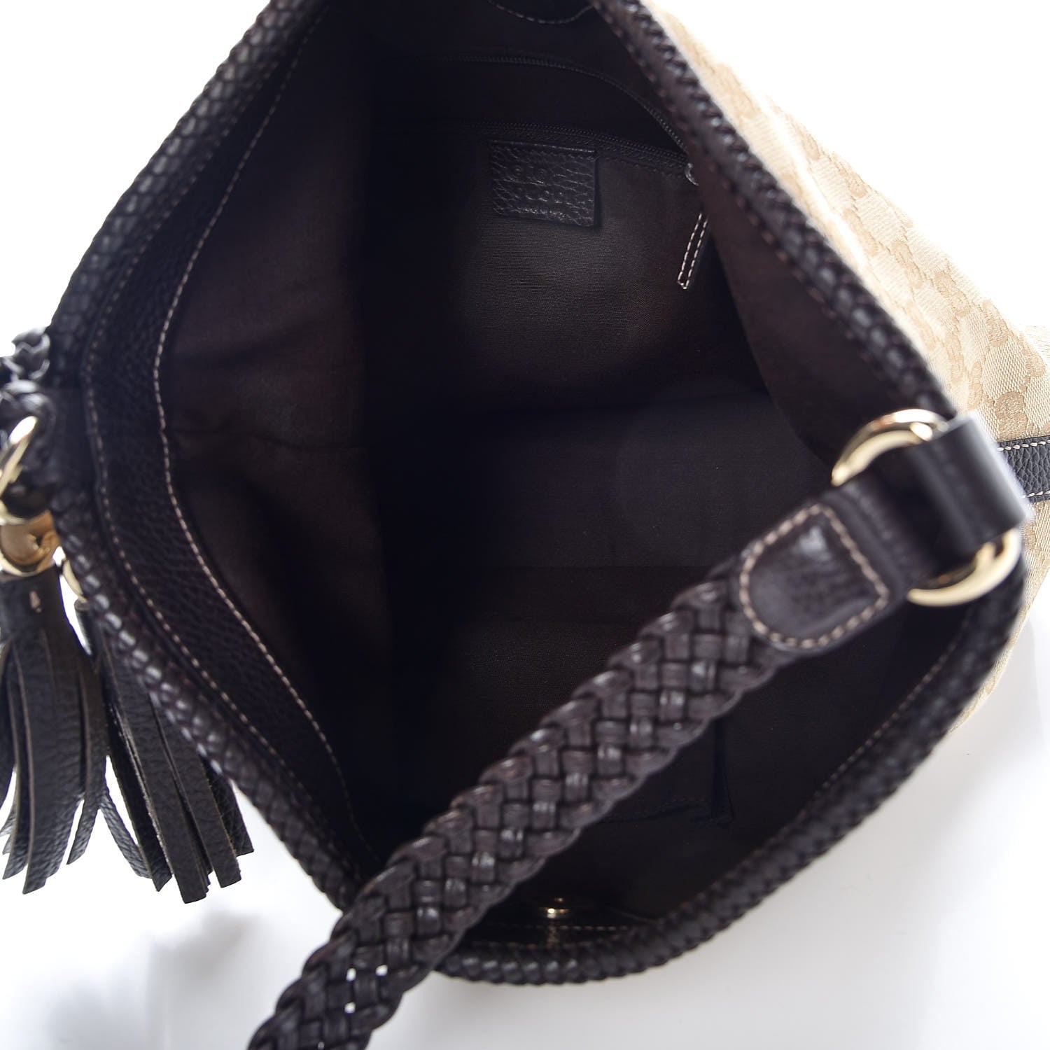 Gucci Monogram Medium Marrakech Hobo Brown 5 of 7