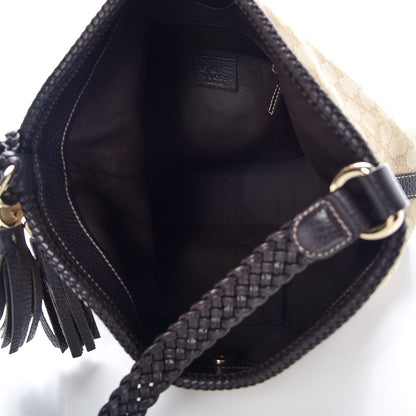 Gucci Monogram Medium Marrakech Hobo Brown 5 of 7
