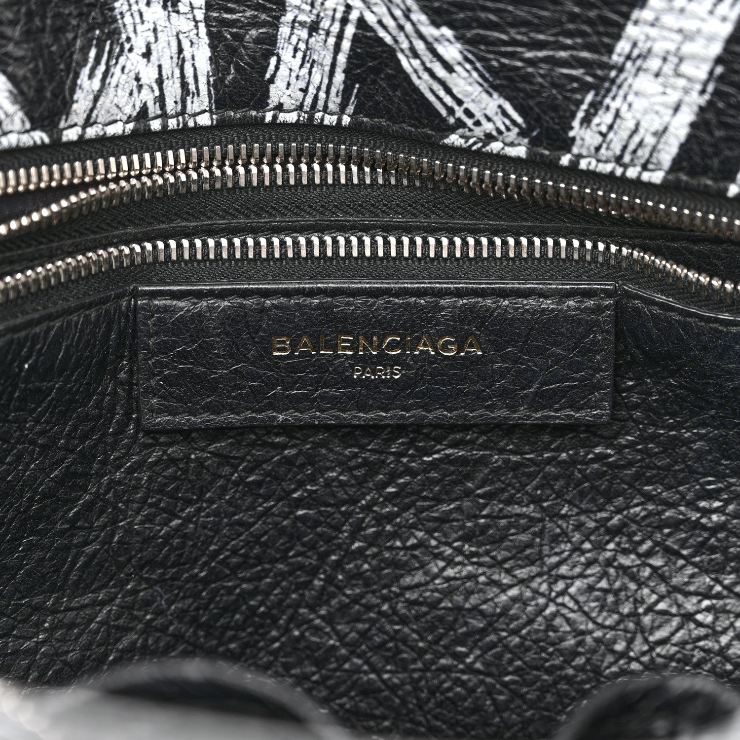 Balenciaga Agneau Arena Graffiti All Over S Bazar Shopper Tote Black Vert Rouge 6 of 23