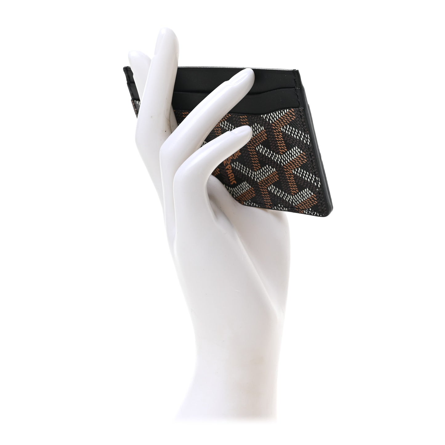 Goyardine Saint Sulpice Card Holder Black