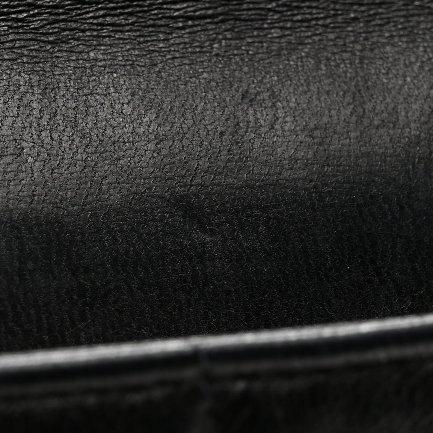 Lambskin East West Chocolate Bar Flap Black