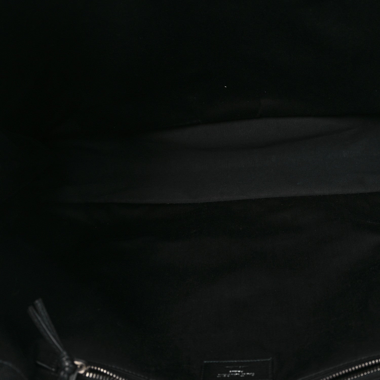Saint Laurent Raffia Linen Calfskin Rive Gauche Tote Black 5 of 13