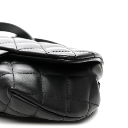 Chanel Calfskin Quilted CC Uniform Flap Belt Bag Black 10 of 10