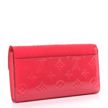 Louis Vuitton Vernis Sarah Wallet NM Hot Pink 3 of 6
